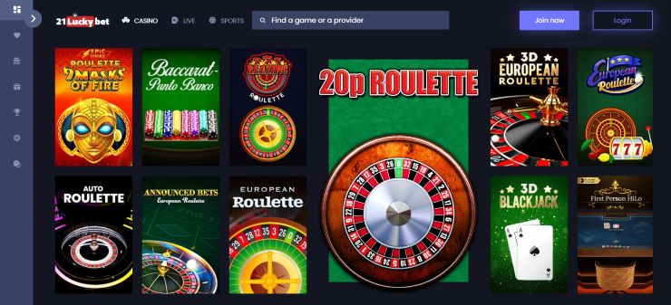 21LuckyBet Roulette