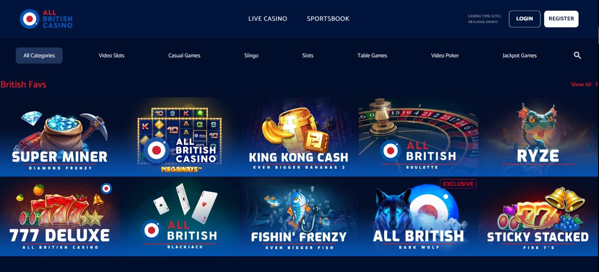 All British Casino High Payout