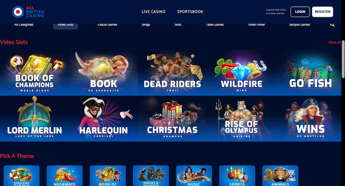 All British casino slot site