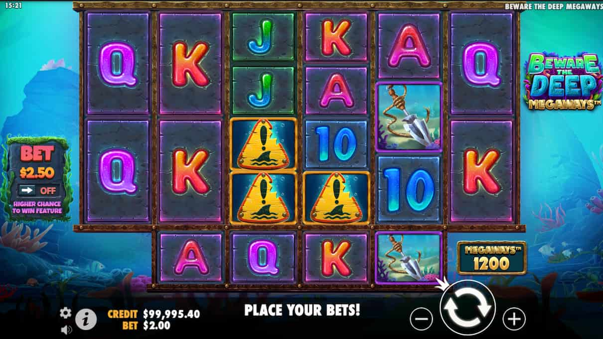 Beware the Deep Megaways real money slot