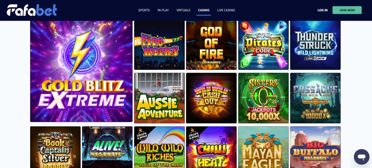 Fafabet High Payout Casino