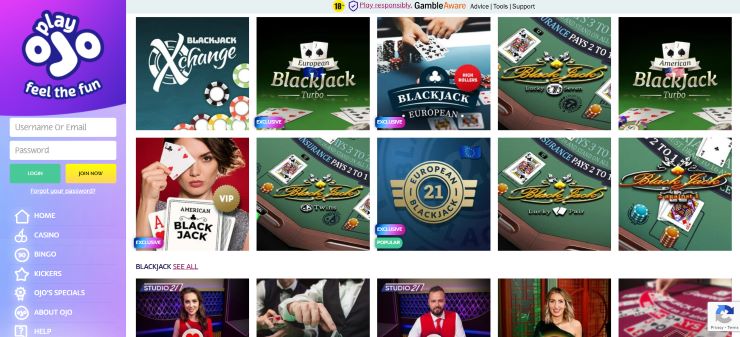 Playojo Blackjack