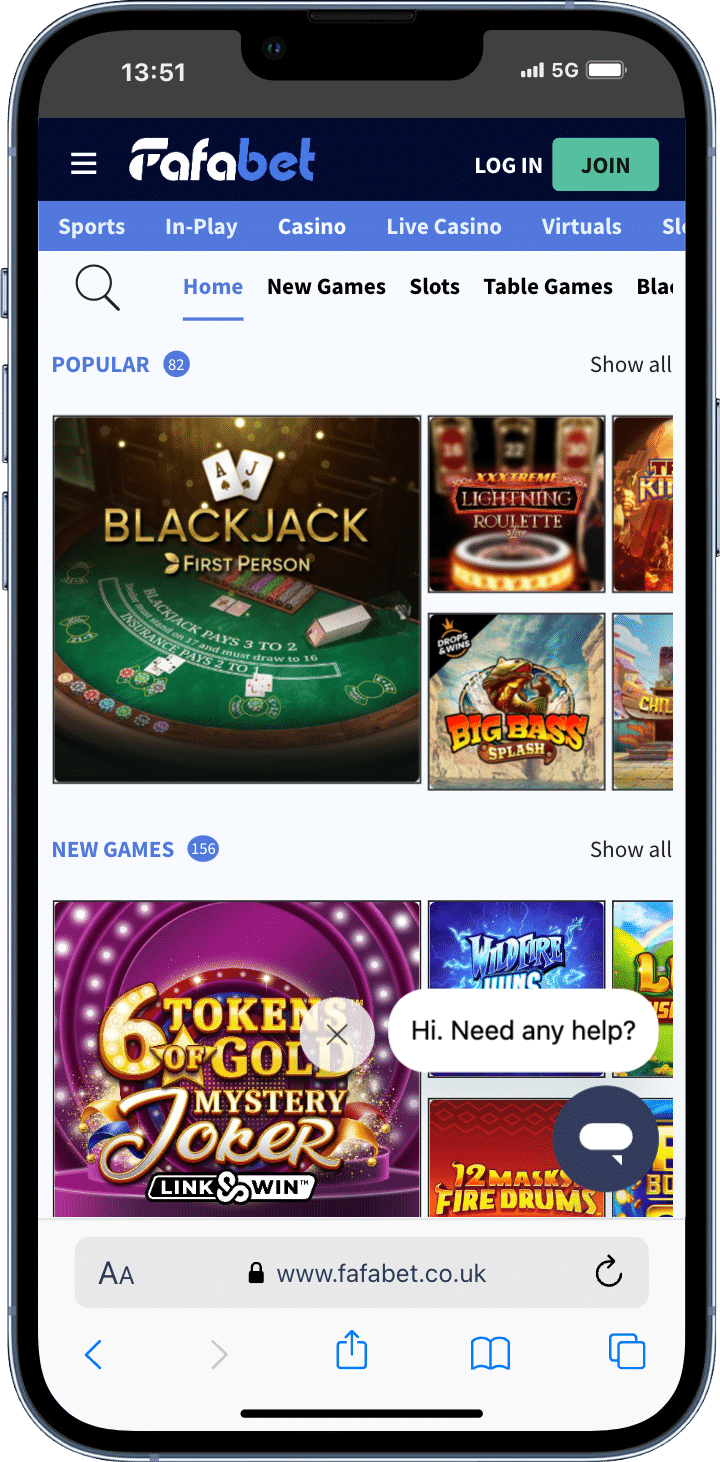 Fafabet Best UK Casino Site