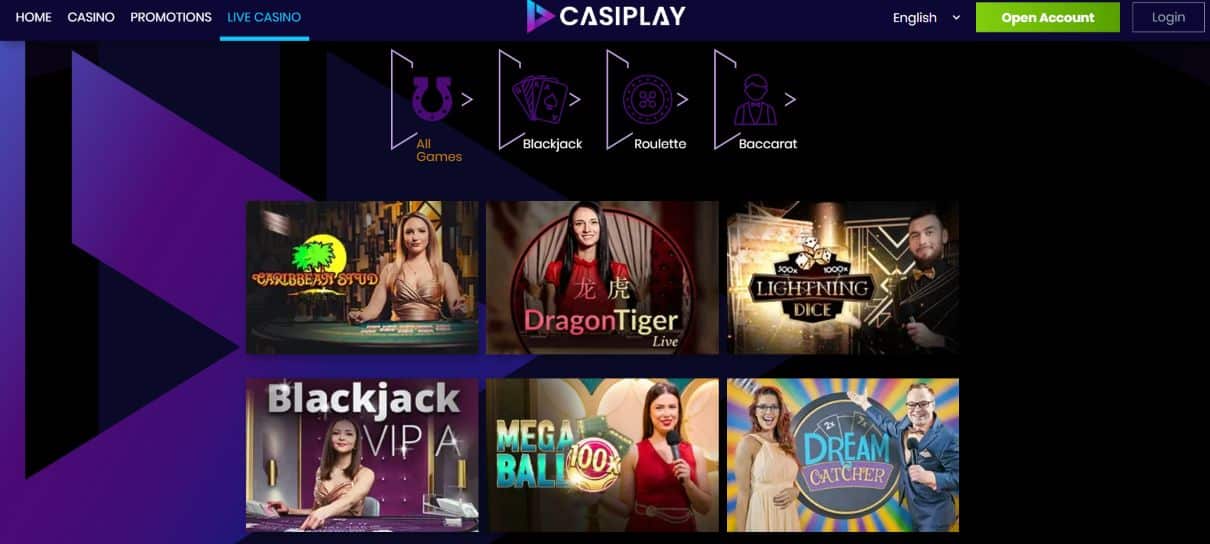 Casiplay Casino Evolution Gaming