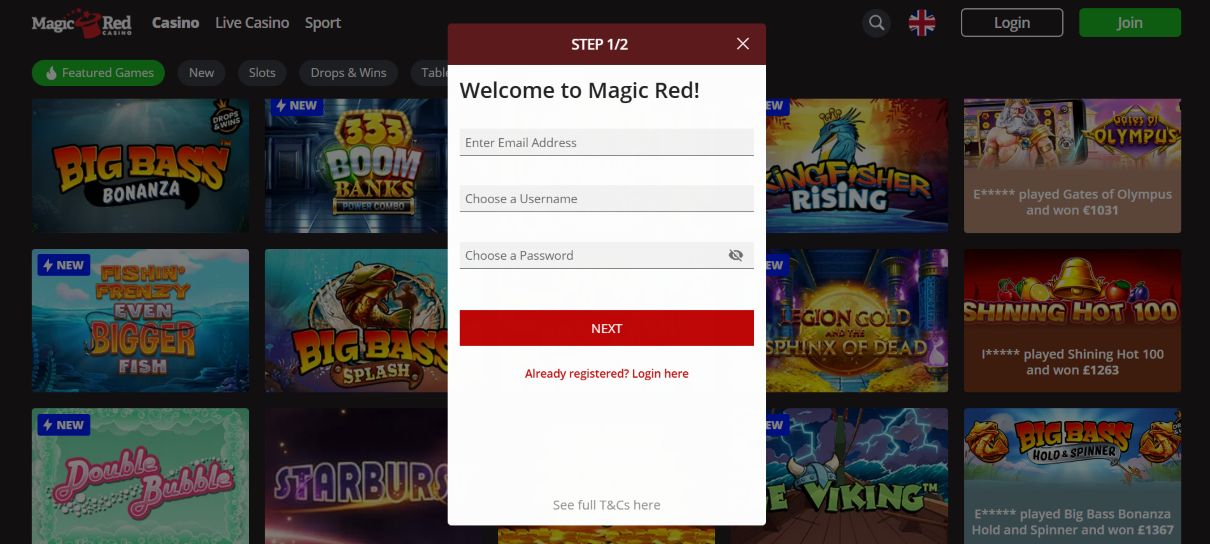 Register a Casino Account